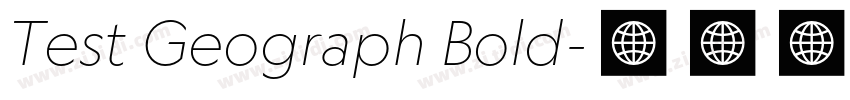 Test Geograph Bold字体转换